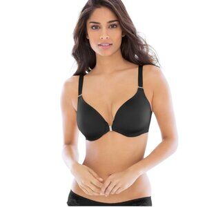 NWT Soma Perfect Coverage Vanishing Back 360 Front Close Bra Womens 38 D Black